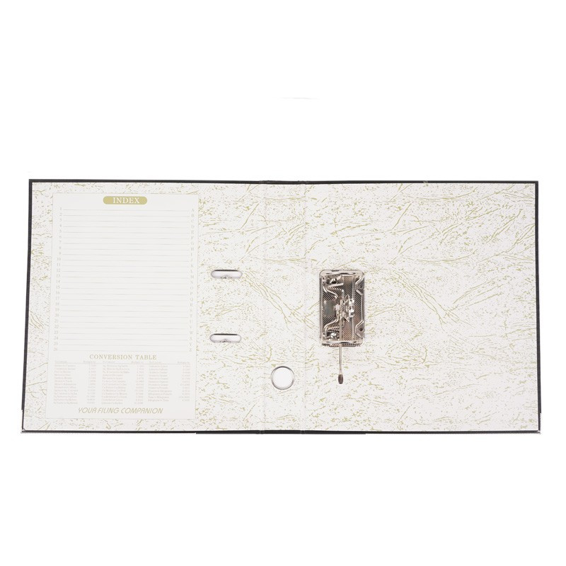 Biblioraft negru A4 pentru arhivare documente – Cotor 5 cm, Bordura Metalica, 350 Coli - imagine 4
