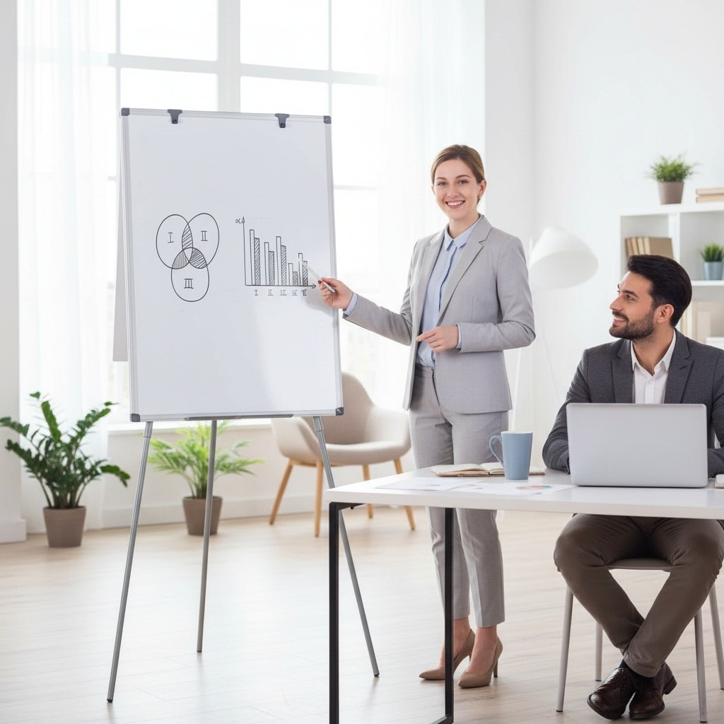 Flipchart magnetic 70x100 cm, cu inaltime reglabila maxim 170 cm , suport markere - imagine 2