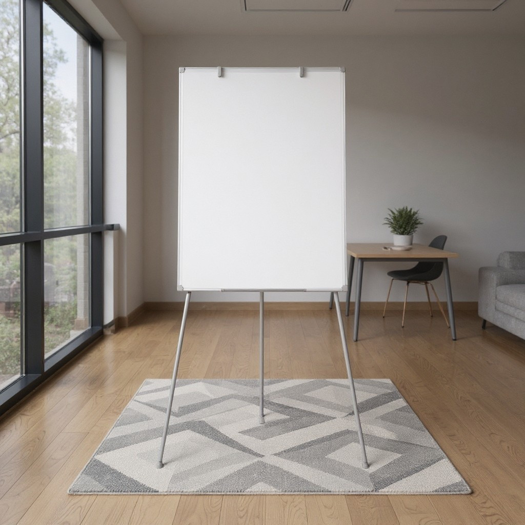 Flipchart magnetic 60x90 cm, trepied telescopic 90-160 cm, cleme pentru hartie - imagine 8