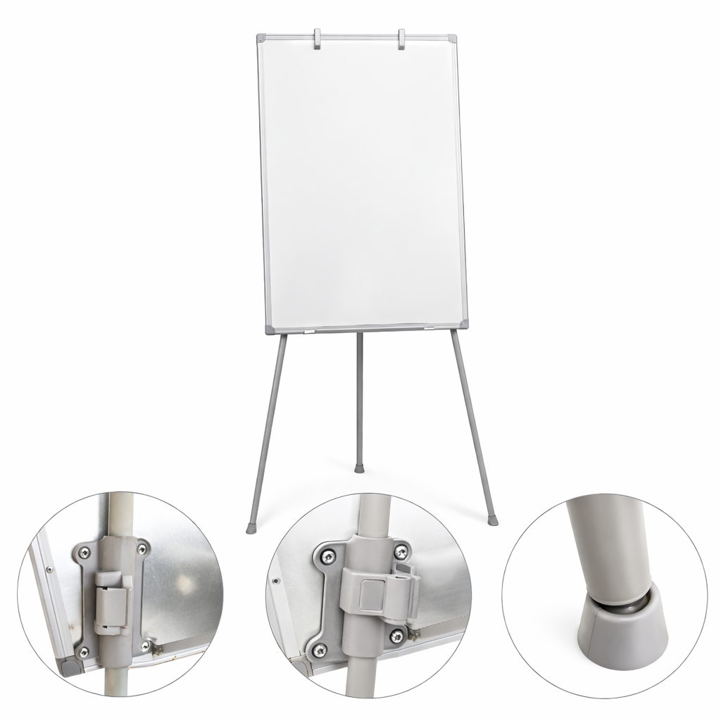 Flipchart magnetic 60x90 cm, trepied telescopic 90-160 cm, cleme pentru hartie - imagine 7