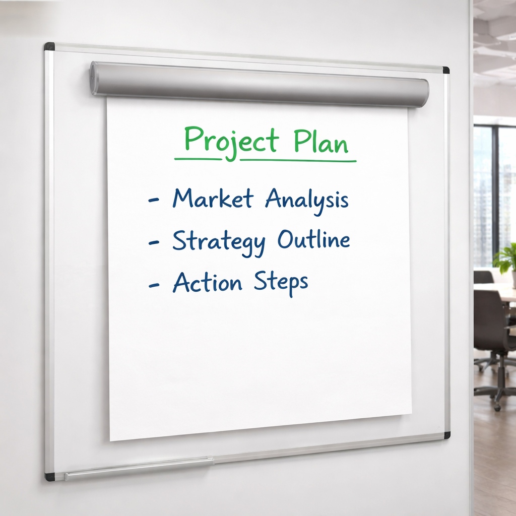 Suport magnetic pentru hartie flipchart, agatatori reglabile, 70 cm, ProCart - imagine 12