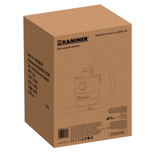Aspirator industrial pentru cenusa, fara sac, 20 litri, 1600 W, filtru HEPA, geanta inclusa, negru/rosu, RESIGILAT - imagine 19