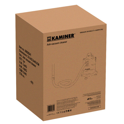 Aspirator industrial pentru cenusa, fara sac, 20 litri, 1600 W, filtru HEPA, geanta inclusa, negru/rosu, RESIGILAT - imagine 12