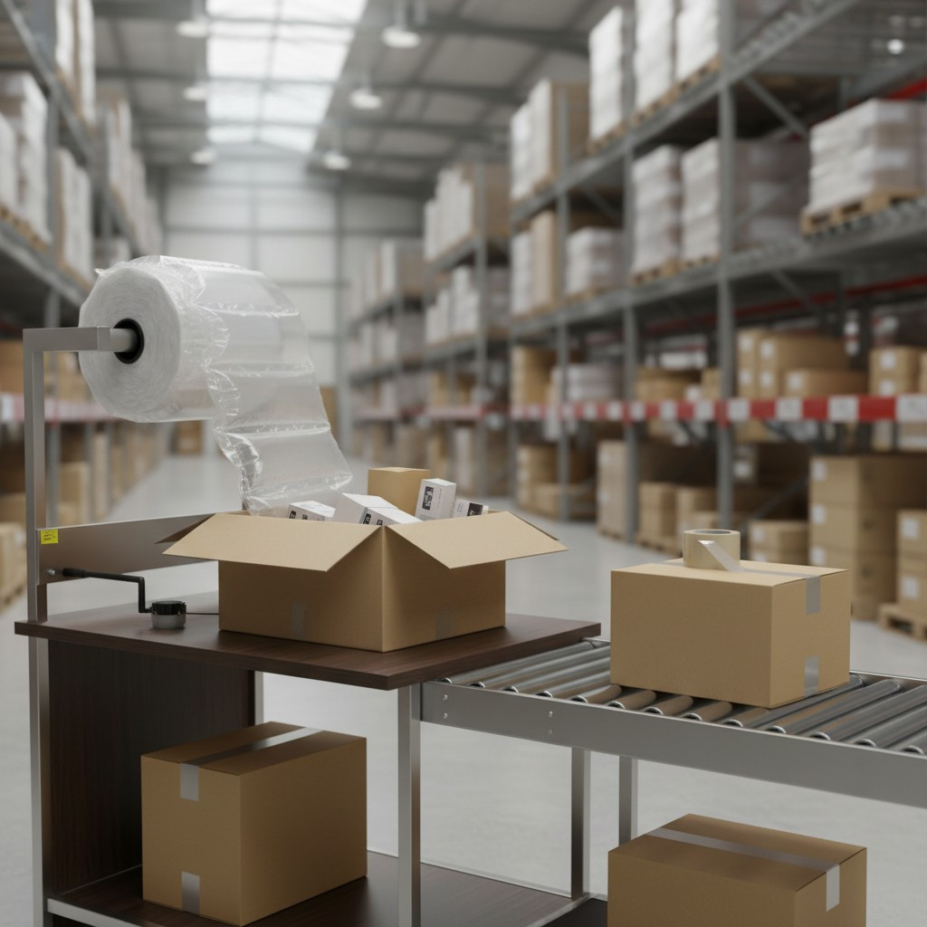 Folie cu bule de aer 0.2 x 5 m lungime, 20 microni, protectie ambalare - imagine 4