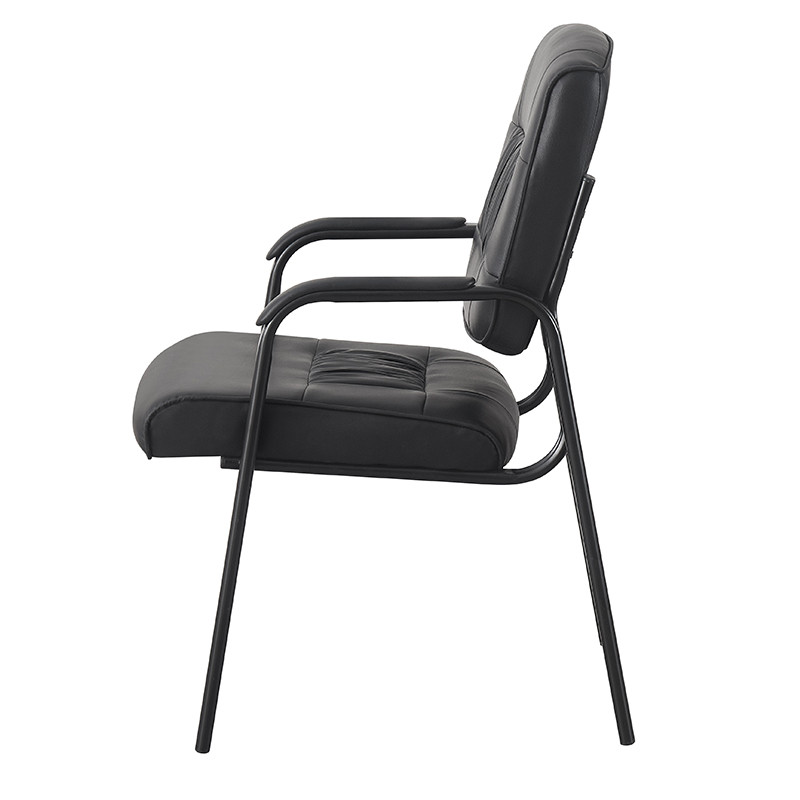 Scaun de conferinta, piele ecologica si spuma, cotiere captusite, inaltime 91 cm, RESIGILAT - imagine 4