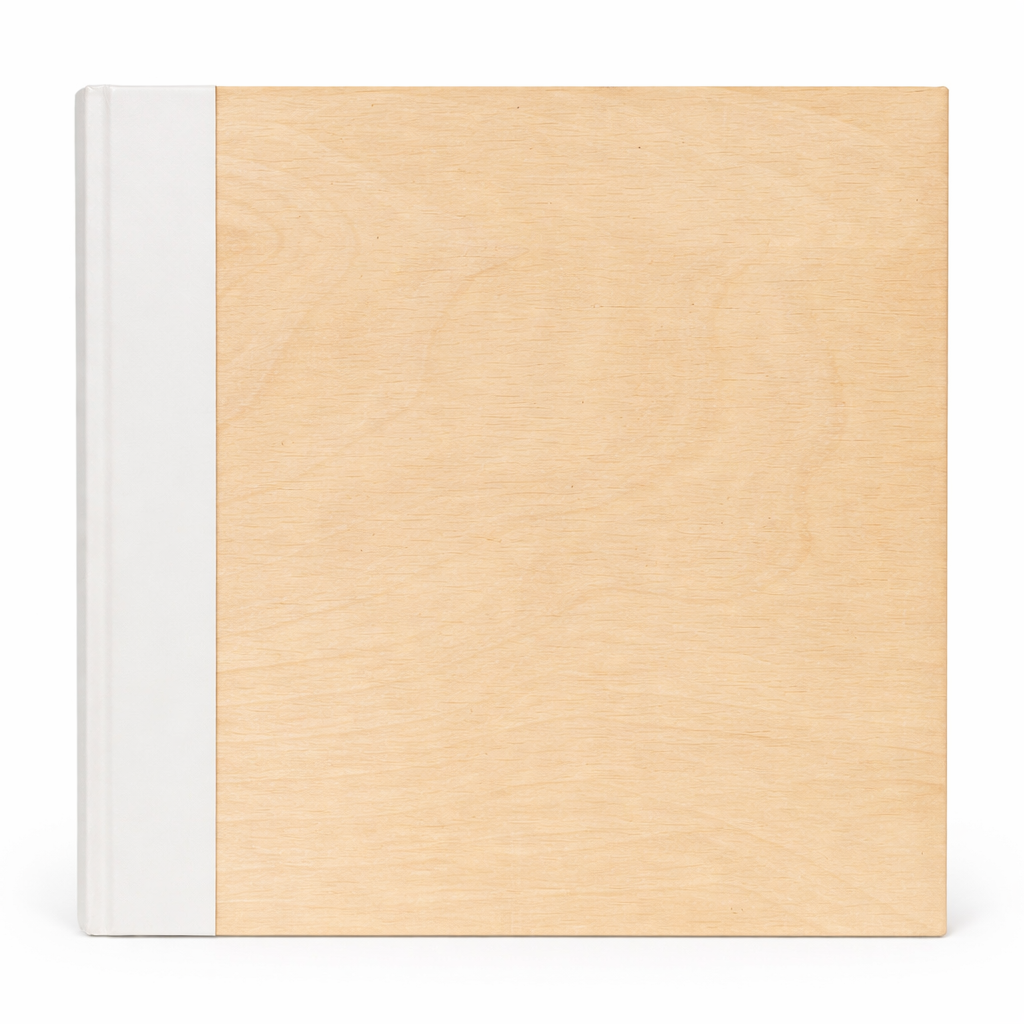 Album foto 10x15 cm, 500 poze, coperta alba tip lemn, buzunare, album mare capacitate - imagine 8