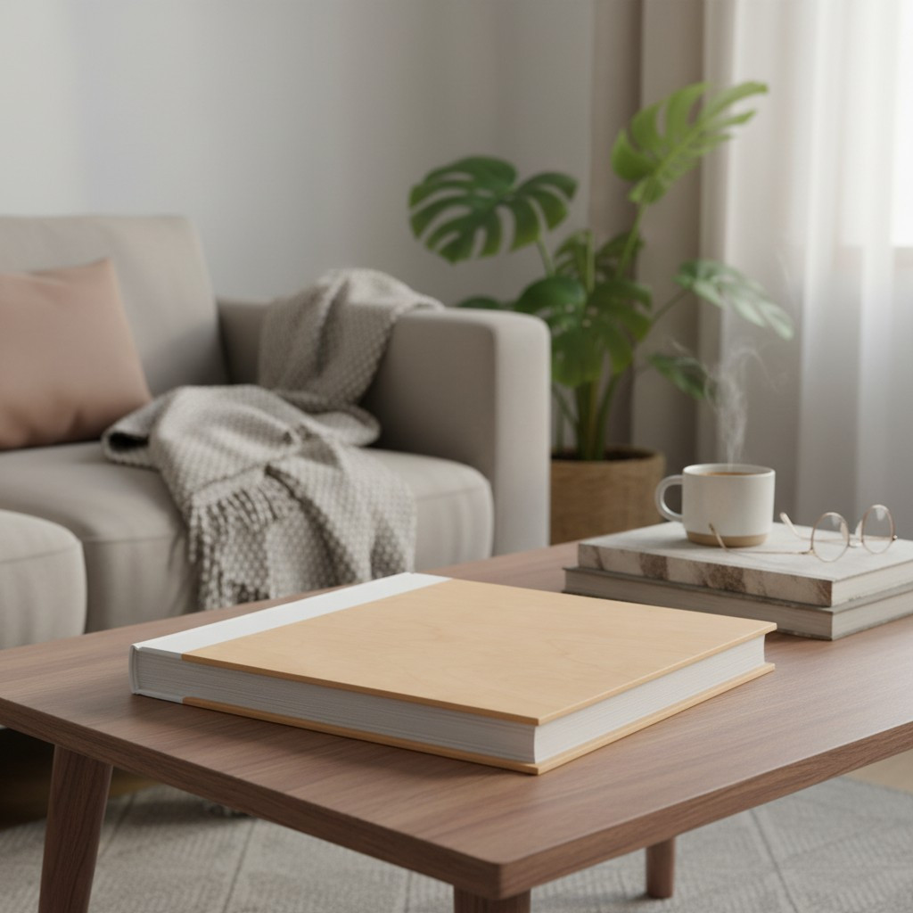 Album foto 10x15 cm, 500 poze, coperta alba tip lemn, buzunare, album mare capacitate - imagine 3
