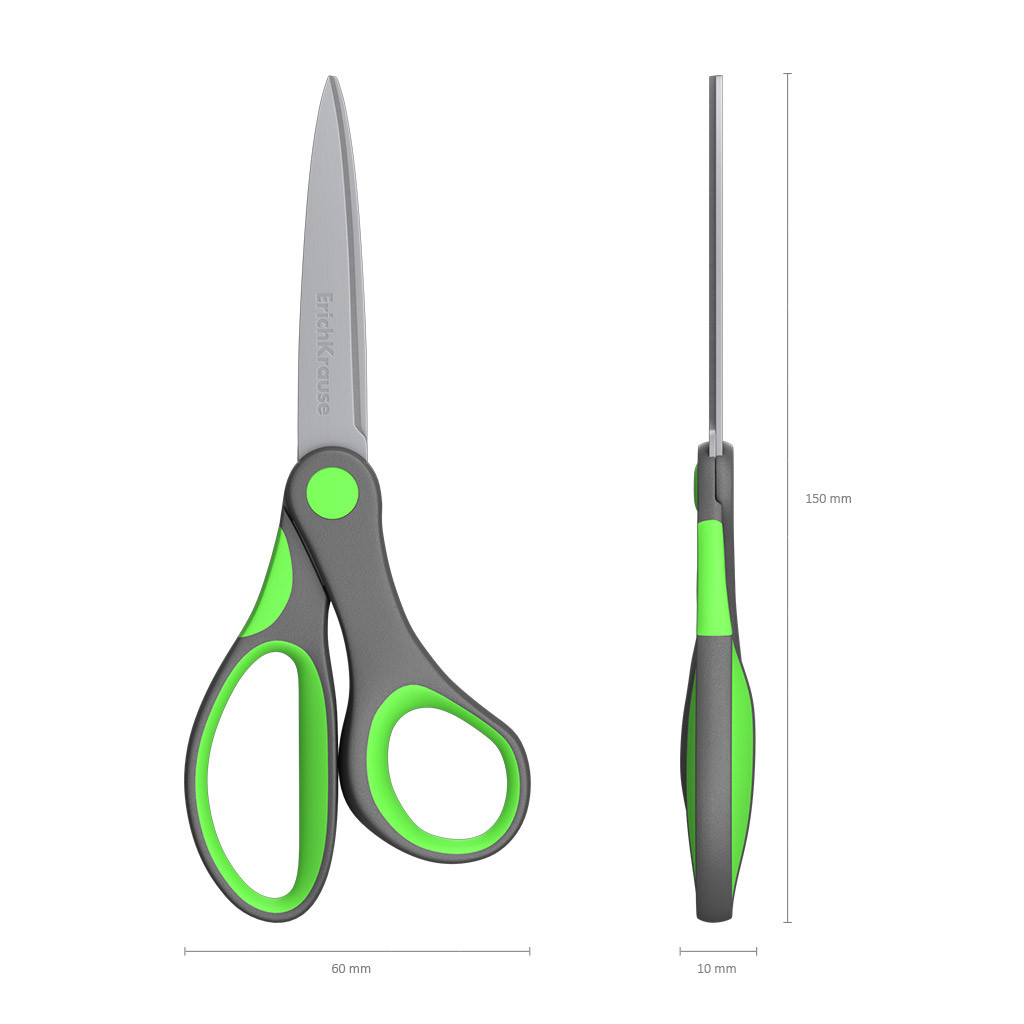 Foarfeca Ek Comfort, lungime 15 cm, manere ergonomice - imagine 2