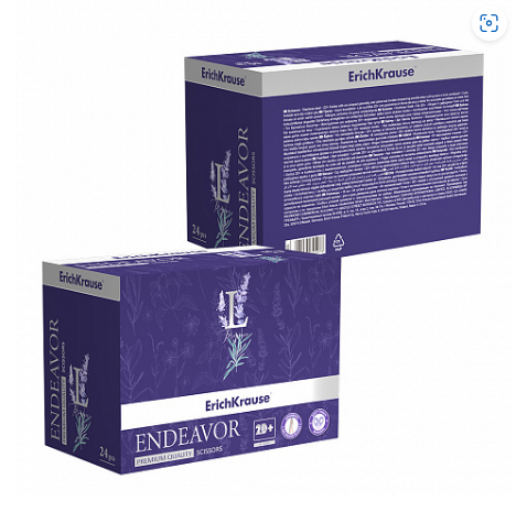 Foarfeca Ek Endeavor Lavander 16 cm, lame 2D 1.5 mm, manere ergonomice - imagine 3