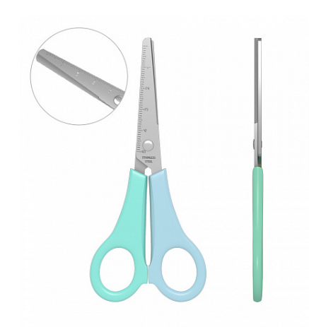 Foarfeca Ek Joy Pastel 13.5 cm, pentru stangaci, diverse culori - imagine 2