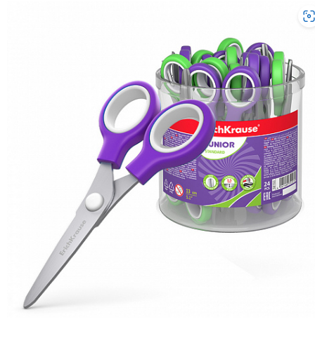 Foarfeca Ek Junior 13 cm, lame din otel inoxidabil, capete rotunjite - imagine 2