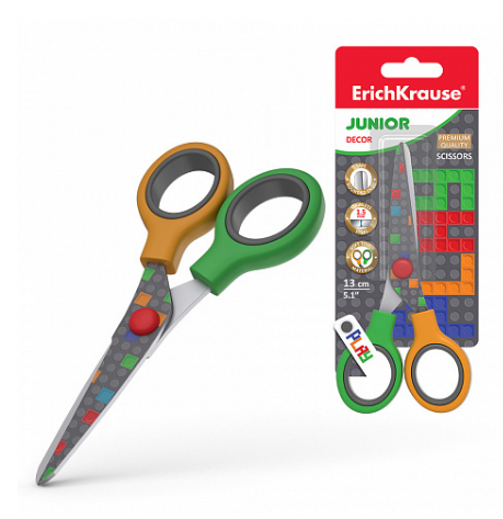 Foarfeca Ek Junior Decor Birds, lungime 13 cm, ergonomica - imagine 2