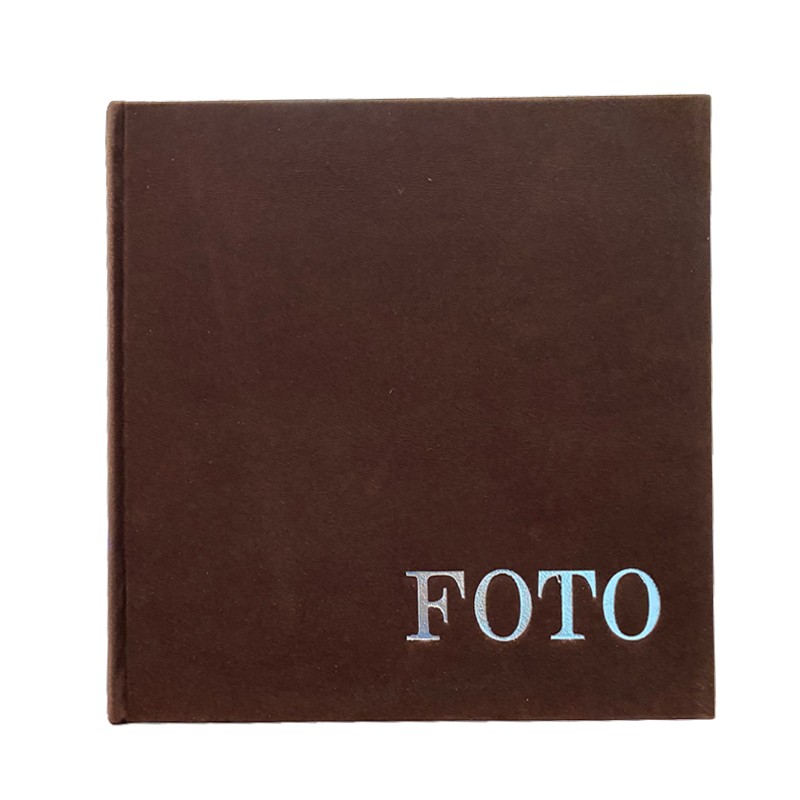 Album foto tip carte, format 10x15 cm, stocare 200 fotografii, coperta catifea maro inchis, RESIGILAT - imagine 2