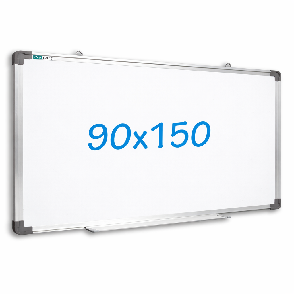 Tabla magnetica whiteboard 90x150 cm, rama aluminiu, tavita markere
