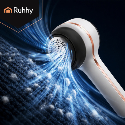 Aparat de curatat scame, wireless, 3 moduri functionare, 6 lame otel, LCD, 9500 rpm - imagine 3