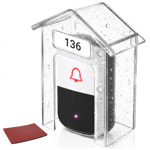 Carcasa de protectie pentru sonerie, PP/PC, transparenta, 9.5x4.3x9.9 cm - imagine 10