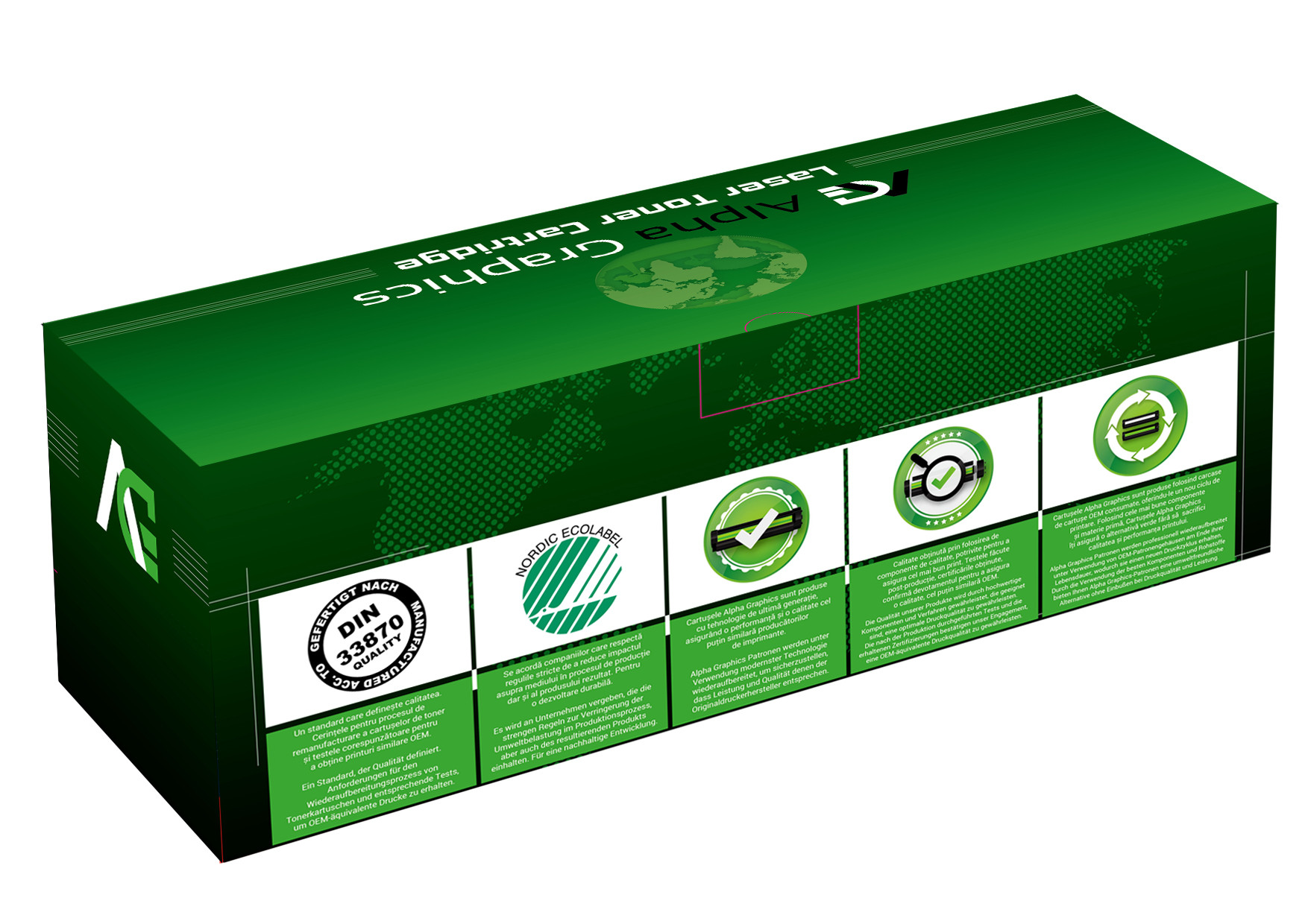 Cartus compatibil Brother TN-423 Y Alpha Graphics Laser, yellow, 4000 pagini - imagine 2