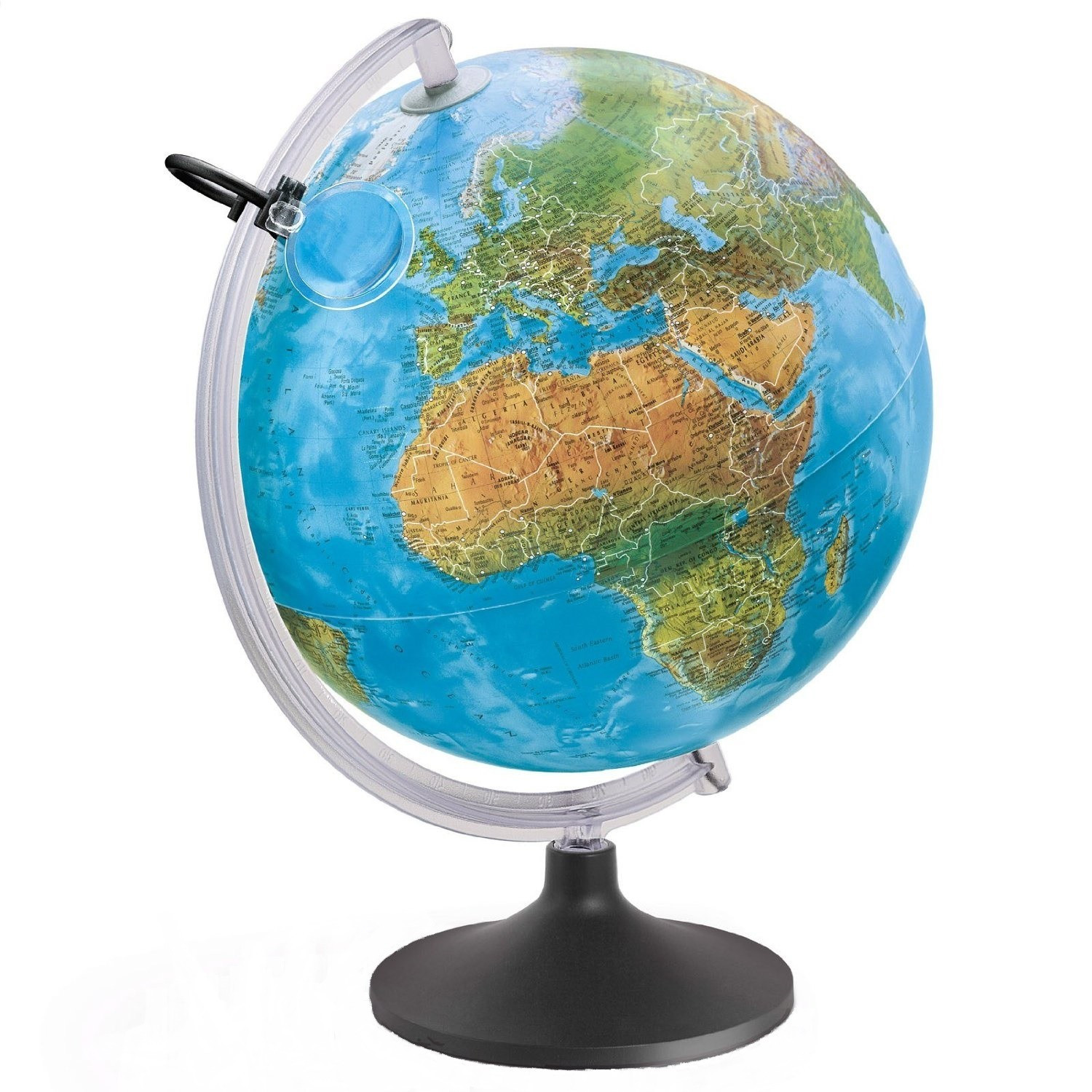 Glob geografic iluminat 30 cm – Lumierissimo, design premium, lumina ambientala si detalii clare - imagine 2