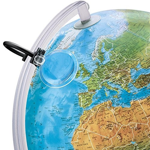 Glob geografic iluminat 30 cm – Lumierissimo, design premium, lumina ambientala si detalii clare - imagine 3