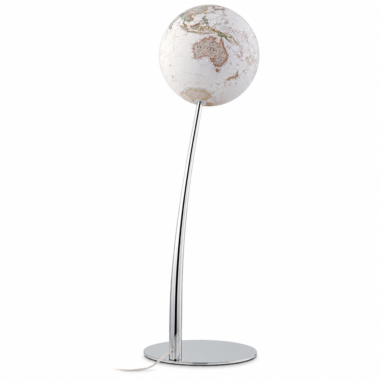 Glob geografic iluminat 30 cm – design premium industrial si iluminare ambientala eleganta
