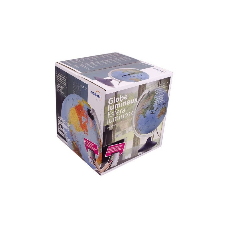 Glob pamantesc iluminat Elite 40 cm – harta fizica si politica in limba romana, premium - imagine 8