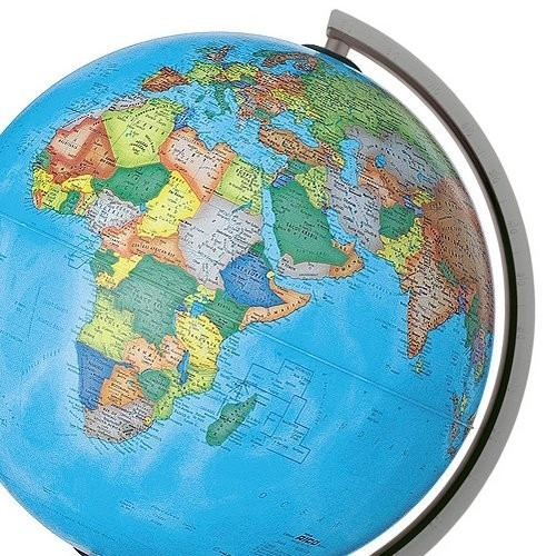 Glob geografic politic Coralo – 20 cm/30 cm, design modern si detalii cartografice clare 30 cm - imagine 3
