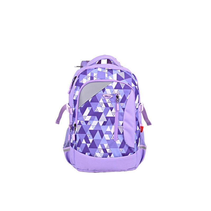 Ghiozdan scolar Daco GH570M, violet, cu fermoar, 46 cm