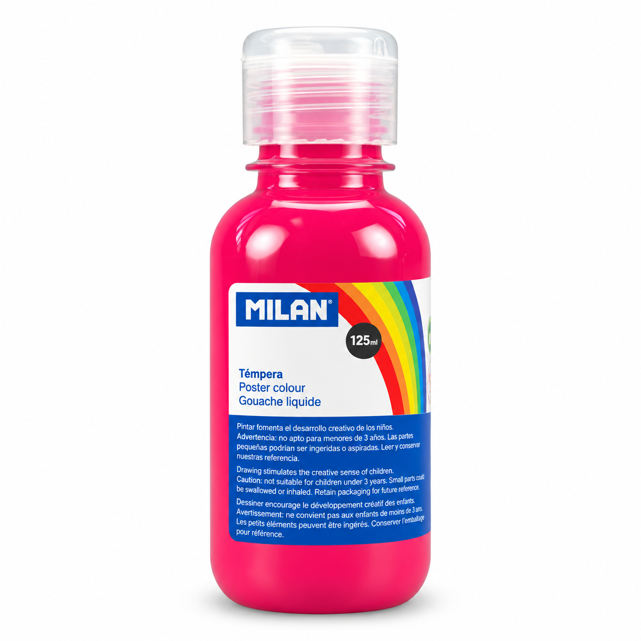 Culori tempera pentru pictura, magenta, 125 ml, MILAN