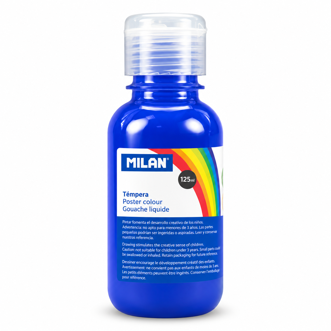 Culori tempera pentru pictura, albastru ultramarin, 125 ml, MILAN
