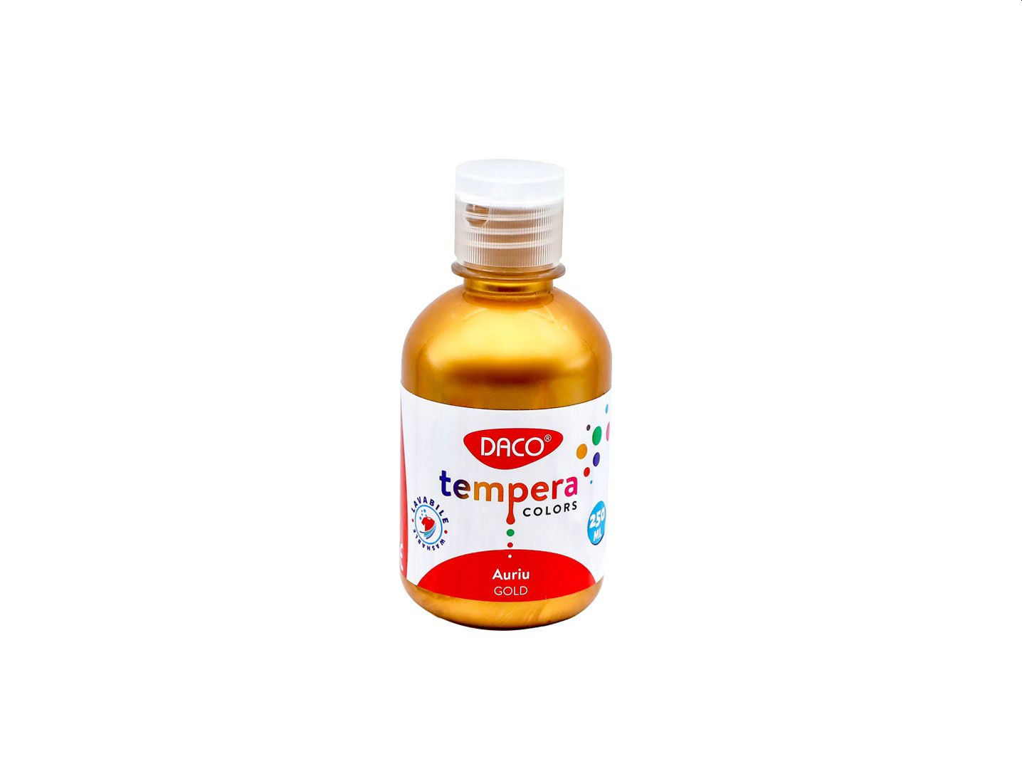 Culori tempera pentru pictura, auriu, 250 ml, DACO