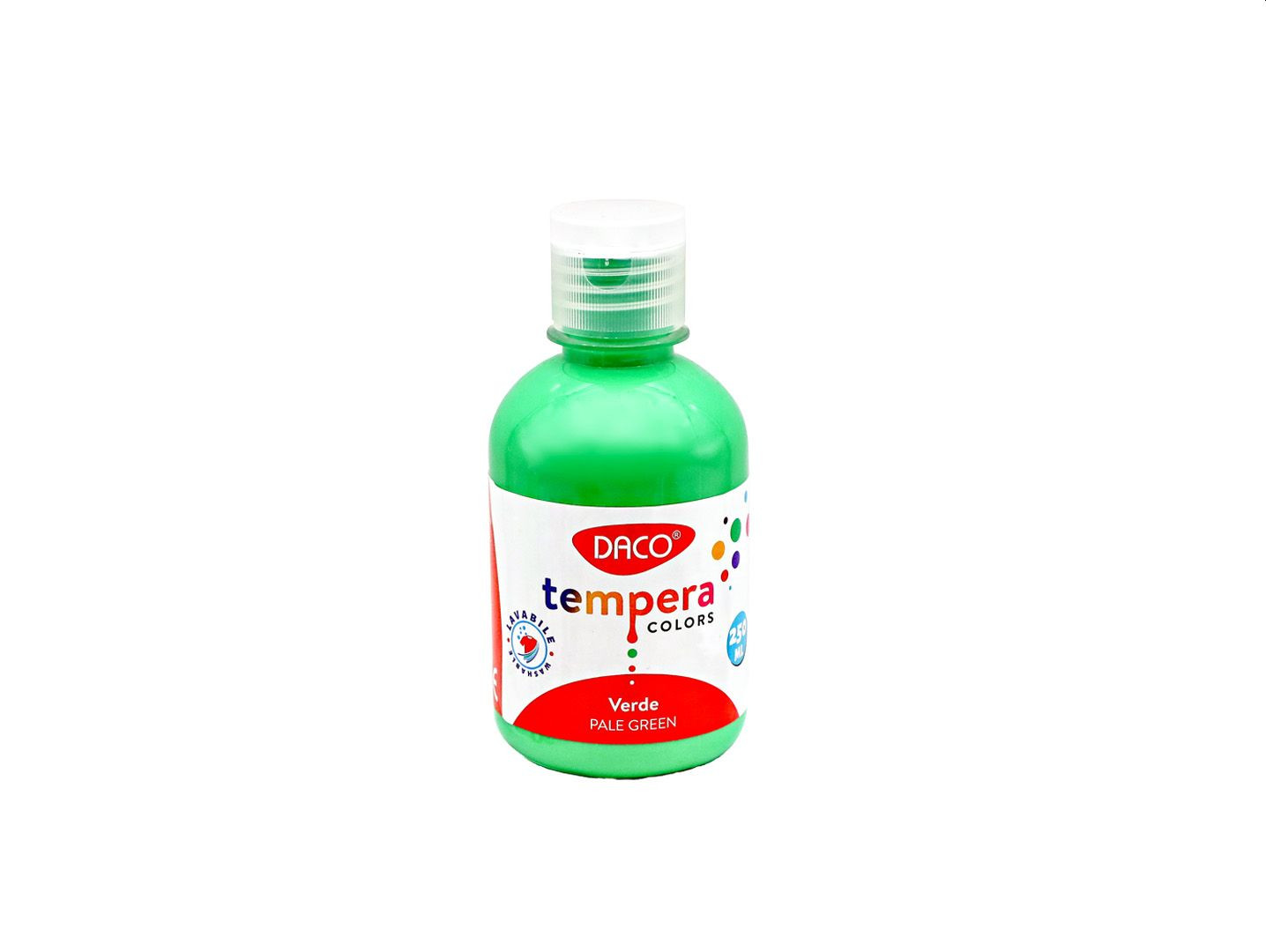 Culori tempera pentru pictura, verde, 250 ml, DACO