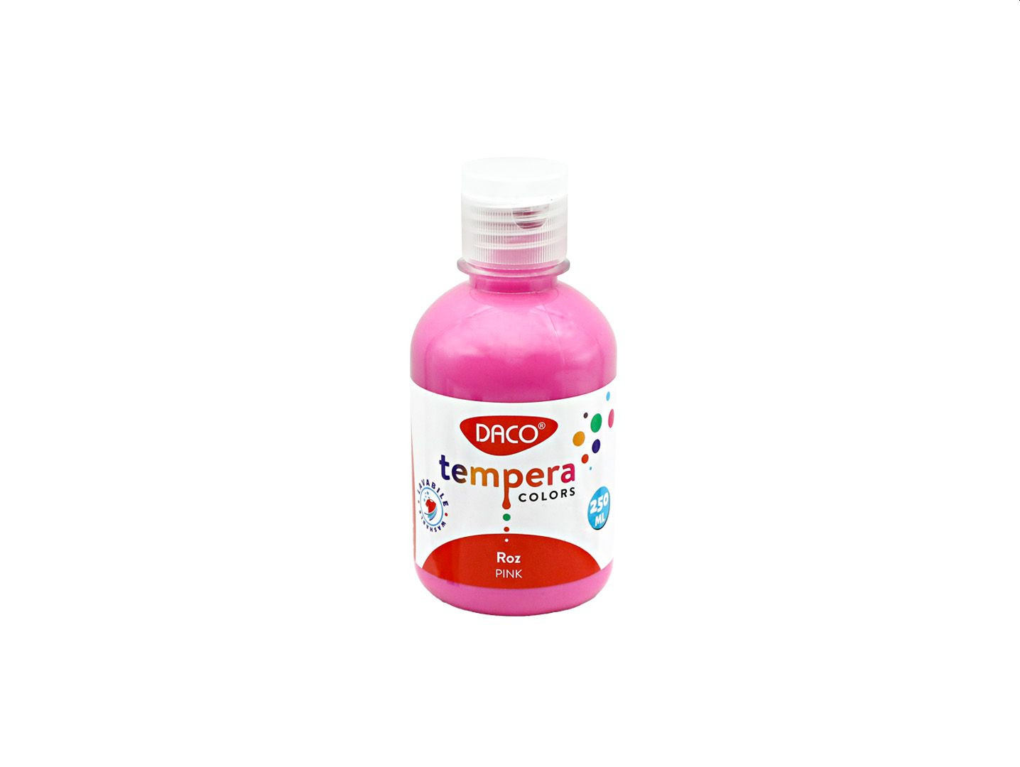 Culori tempera pentru pictura, roz, 250 ml, DACO