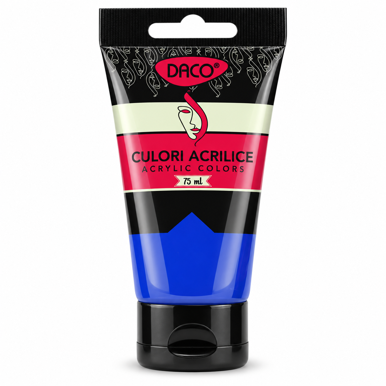 Vopsea acrilica pentru pictura, albastru ftalocianin, 75 ml, DACO