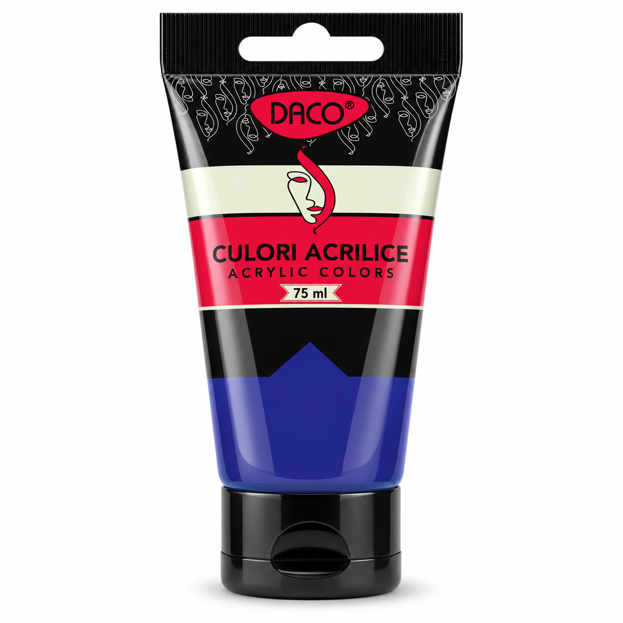 Vopsea acrilica pentru pictura, albastru prussia, 75 ml, DACO