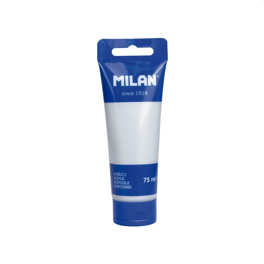 Vopsea acrilica pentru pictura, argintiu, 75 ml, MILAN