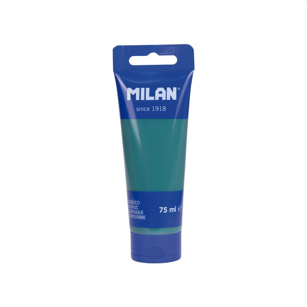 Vopsea acrilica pentru pictura, verde smarald, 75 ml, MILAN