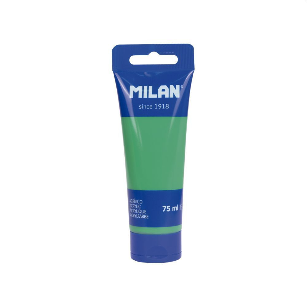 Vopsea acrilica pentru pictura, verde iarba, 75 ml, MILAN