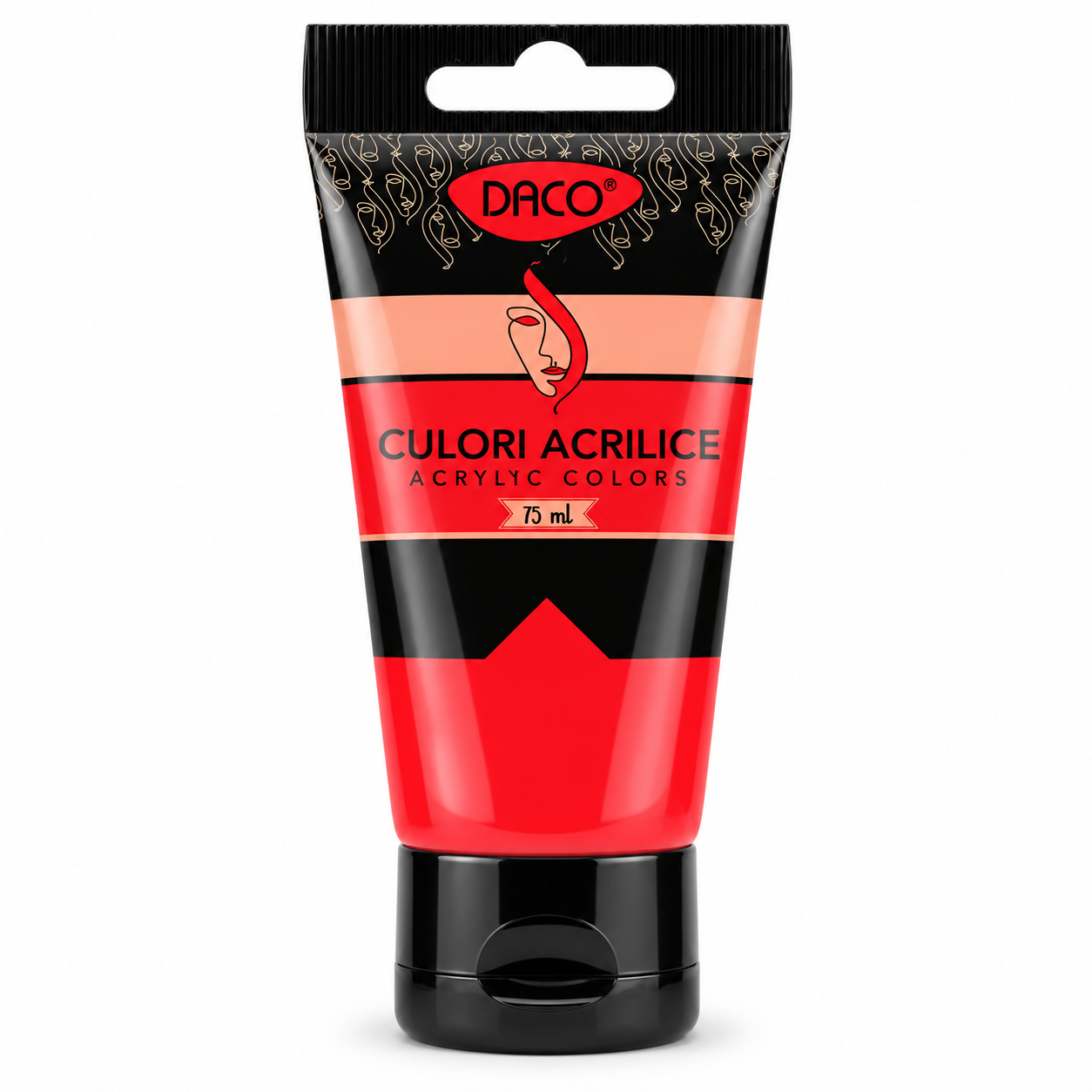 Vopsea acrilica pentru pictura, roz magenta, 75 ml, DACO