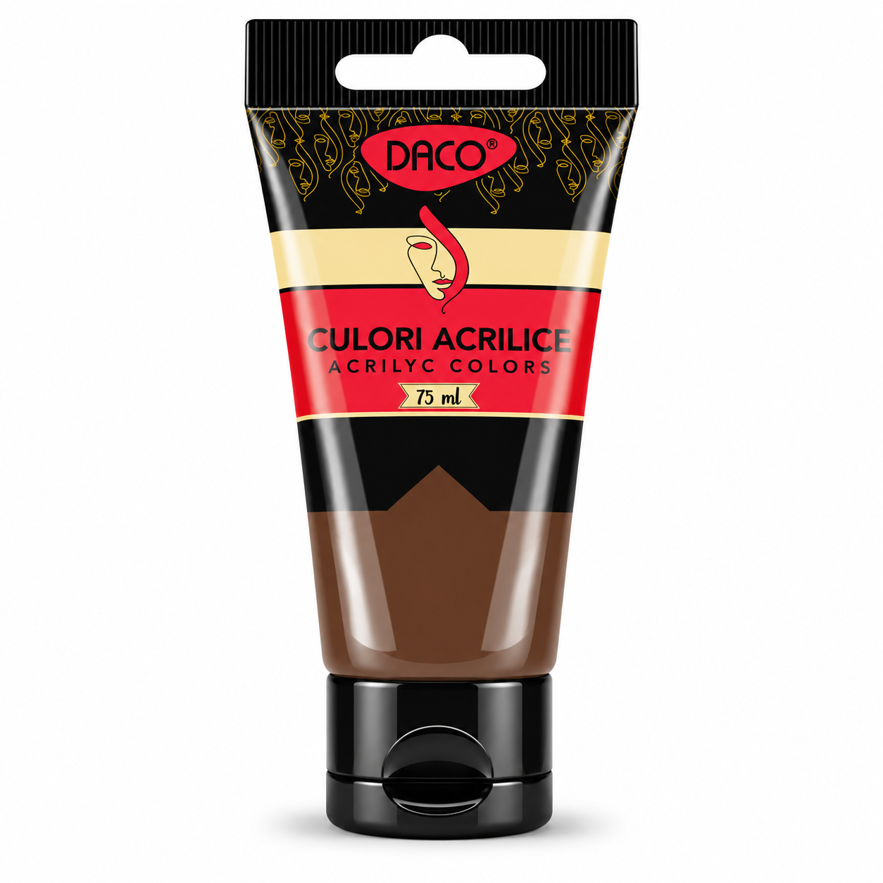 Vopsea acrilica pentru pictura, umbra naturala, 75 ml, DACO