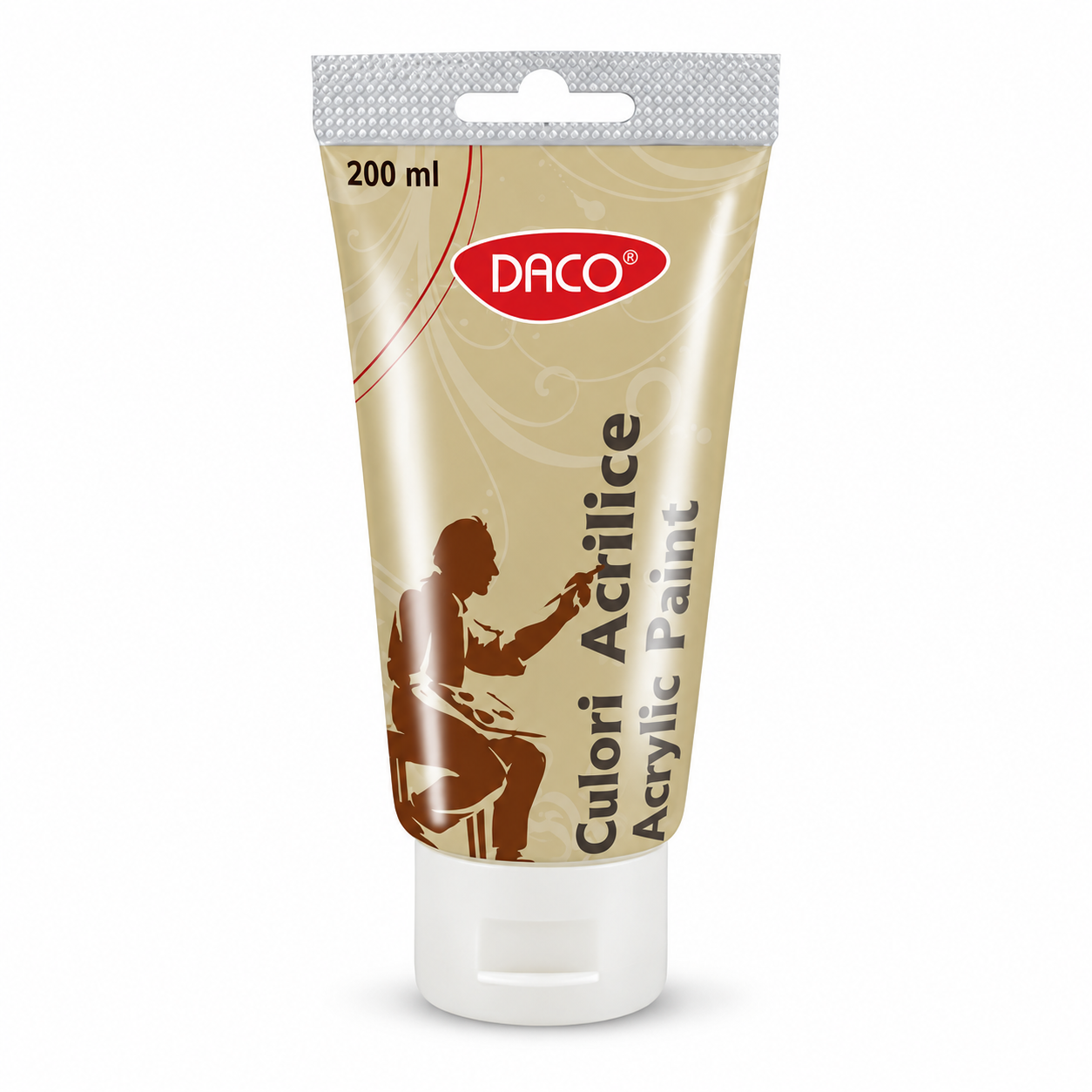 Vopsea acrilica pentru pictura, aramiu, 200 ml, DACO