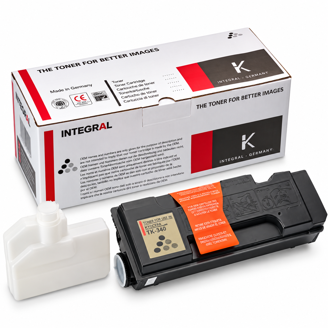 Cartus toner compatibil Kyocera TK-340, negru, capacitate de 12.000 pagini