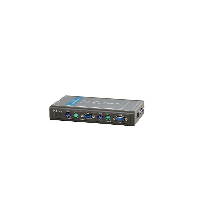 Switch KVM 4 porturi, 2 cabluri KVM inclus