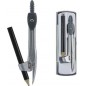 Compas metalic pentru geometrie, diametru cerc 250 mm, culoare gri Compas metalic pentru geometrie, diametru cerc 250 mm, culoare gri