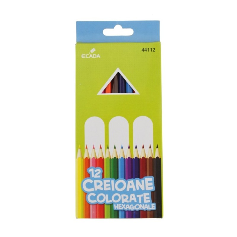 Creioane colorate 12 bucati Ecada