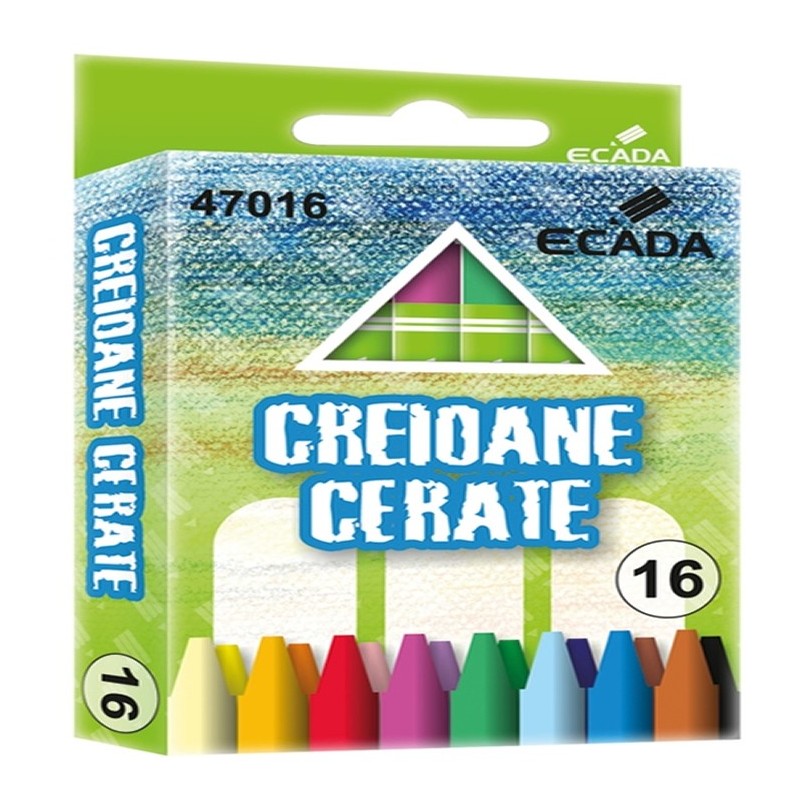 Creioane colorate cerate 90mm 16 bucati/set