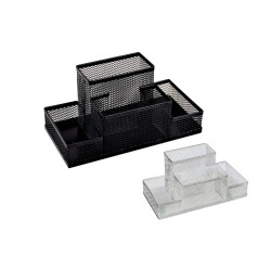 Suport din plasa metalica cu 4 compartimente pentru birou
