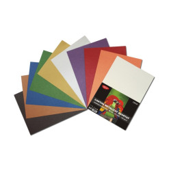 Carton colorat asortat metalizat 120g A4 50 coli Daco