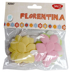 Flori cu 5 petale din material textil Daco