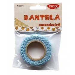 Dantela material textil bumbac autoadeziva
