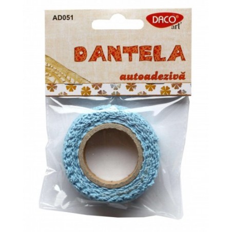 Dantela material textil bumbac autoadeziva